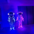 Big LED Robot Luminous Suits LED Space Cosplay Costumes Full Color Custom Full Color Led Dancers Clothes for Stage Show