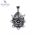 33506 XUPING JEWELRY Black Gun Color Trendy Stainless Steel Custom Hip Hop Fashion Jewelry Pendant Charms