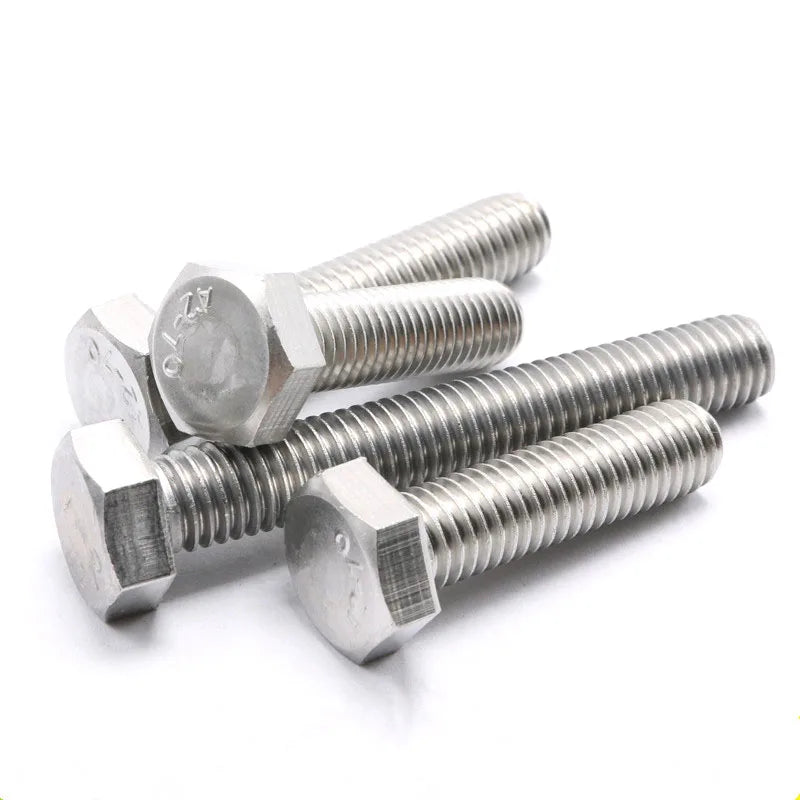 GB5783 A2-70 M3 6mm Hex Bolt Plain Stainless Steel 304 Hex Head Bolt