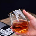 Manufacturer Goods in Stock Creative Japanese Style Six-edge Gold Rimmed Hammer Vodka Shot Glass