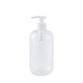 Transparent 500ml PET Plastic Pump Bottle for Shampoo Wash and Hand Lotion
