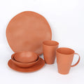 2022 New Turkish Modern Sustainable Eco Friendly Products Irregular Plastic Wheat Straw Dinnerware Set