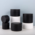Factory Stock 50ml 100ml 120ml 150ml Matte Frosted Black PET Plastic Jar 3oz Cosmetics Storage for Skin Care Lotion