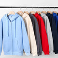 Wholesale Custom Printing Logo High Weight Eco-Friendly Mock Neck Heavyweight Cotton Tech Fleece Full Zip Winter Hoodie for Men