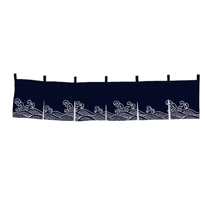 Japanese Noren Door Half Curtain Banner Custom Printing Polyester Linen Kitchen Bathroom Doorway Cloth Half Hanging Door Decor