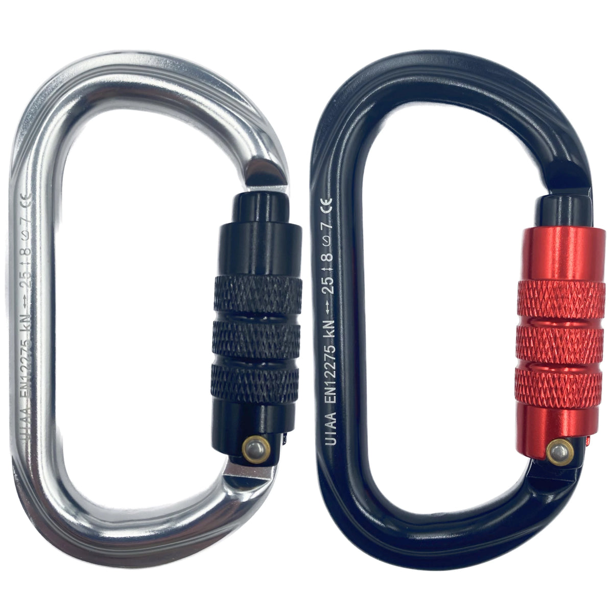 CLIWIZ Oval Twist Custom Aluminum Carabiner 25kN Climbing Carabiner Snap Hook SGM7108TN