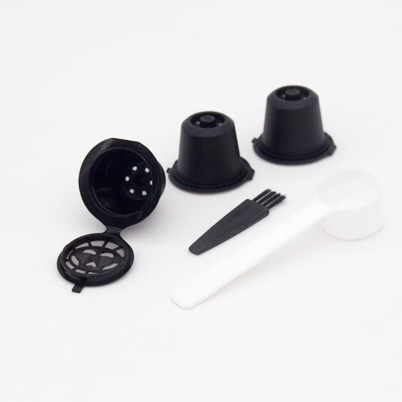3pcs Reusable Nespresso Empty Pods Custom Logo Refillable Coffee Cup Capsules