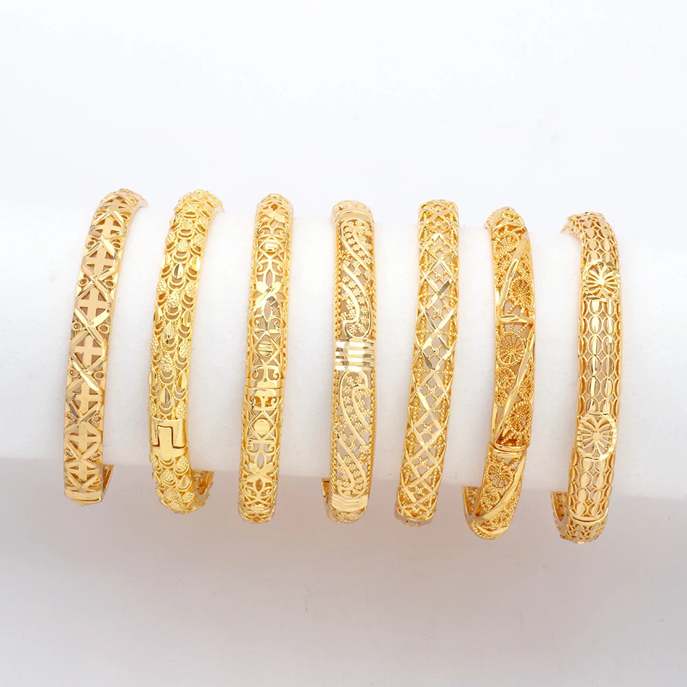 JINXIUXING  New Style Simple Gold Design Fashion Jewelry Fast Shipping BangleFast Shipping Bangle