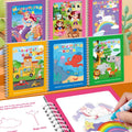 Children's Paper Water Painting Book Clear Graffiti Drawing Sticker Album Baby Educational Toys Cross-border English