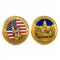 Trending Factory Supply Custom 3D 2D Coin Double-sided Metal Soft Enamel Uv Printing Challenge Coins