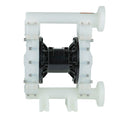 HYPV 2 Inch Plastic Chemical Micro Air Operated Pneumatic Double Diaphragm Pump CE Certified Stainless Steel Seals High Flow