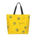 Ruthbag Women's Yellow Bees Canvas Tote Bag Large Casual Shoulder Handbag Reusable Shopping Grocery Bag Animal Prints for