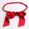 Simple Fashion Women's Thin Waist Chain Silk Scarf and Jeans Accessories Fabric Belts