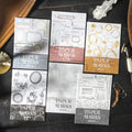 2 Sheets/pack Collage Base Transfer Sticker Trace Series 6 Options Choose Basic Sticker