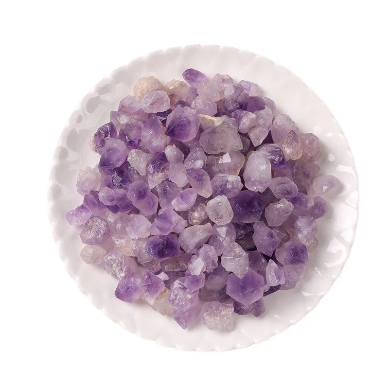 Natural Purple Rose Quartz Amethyst Tumbled Stones Bulk Healing Rock Crystals Fashion Pendants & Charms Gravel Crystal