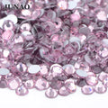 JUNAO Wholesale SS3-SS50 Light Amethyst Crystal Stone Flatback Glass Rhinestones for Garment Decoration