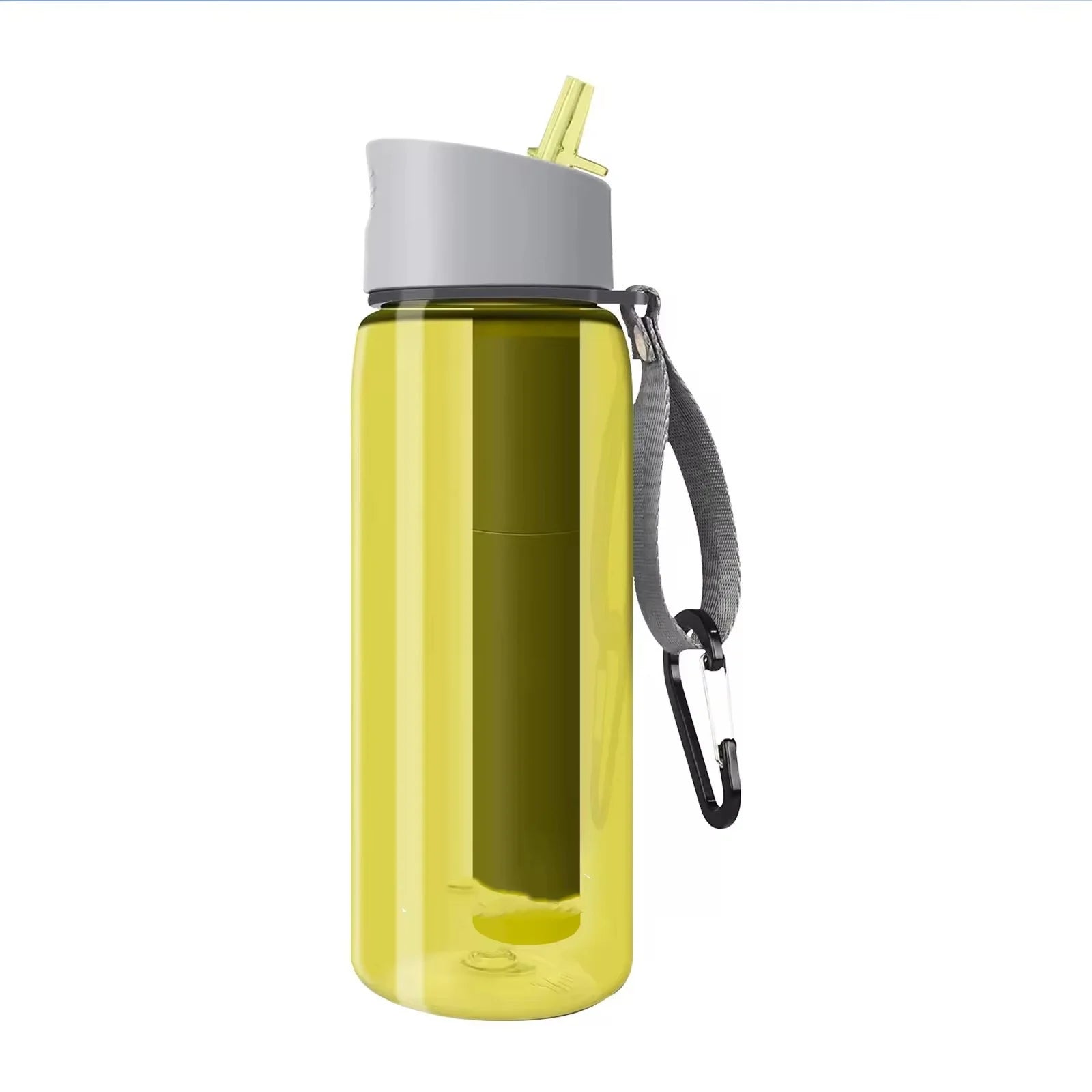 Activzted Carbon Filter Portable Water Bottle for Sports Camping & Hiking for Traveling