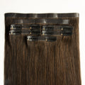 Salon Quality 100% Human Hair Clip in Russian Long Double Drawn One Donor Cuticle PU Invisible Seamless Clip in Hair Extension
