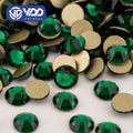 VDD 022 Emerald High Quality Glass Rhinestones Crystal Glod Back Flatback Strass Stones Nail Art DIY Crafts Decorations