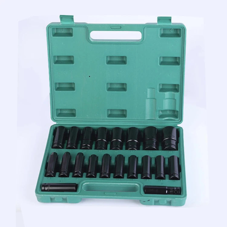1/2 Drive Wheel Nut Socket Set with Length 78mm Long Type Deep Rated Application Metric
