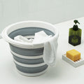 Collapsible Plastic Bucket with 2.6 Gallon (10L) Foldable Round Tub for House Cleaning Space Saving Outdoor Camping