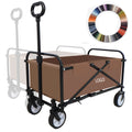 Adjustable Handle Beach Camping Foldable Wagon Cart Trolley 80kg Cart Folding Collapsible Wagon