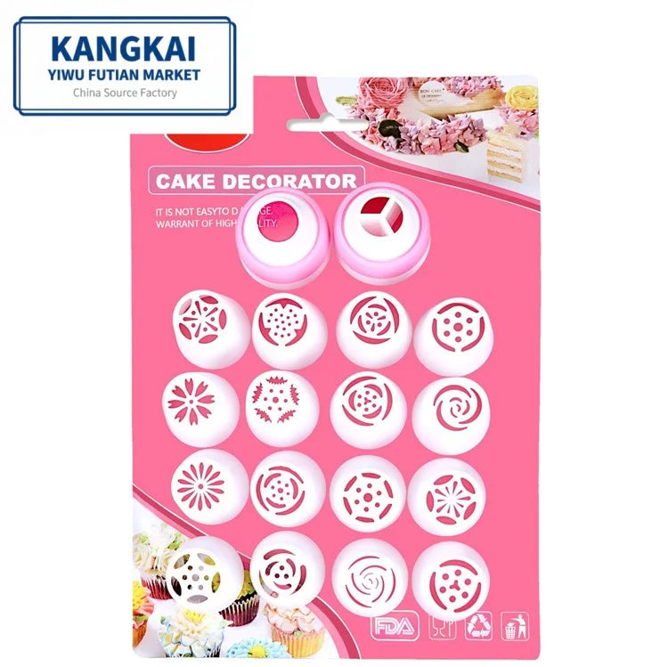 Hot Sale Plastic Piping Nozzle Converter DIY Cake Pastry Nozzles Piping Icing Plastic Cake Decorating Accessories