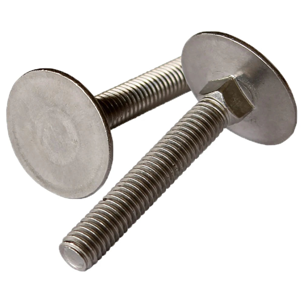 M3 M4 M5 M6 M8 Truss Mushroom Head Square Neck Stainless Steel 304 Screws Long Neck Carriage Bolt