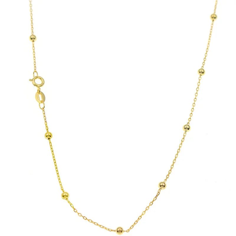 Wholesale 925 Sterling Silver Alternating Ball Chain Necklace