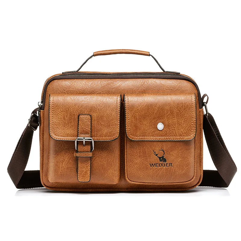 SG0403 2021 Three Colors Custom Wholesale PU Leather Business Tote Men Handbags