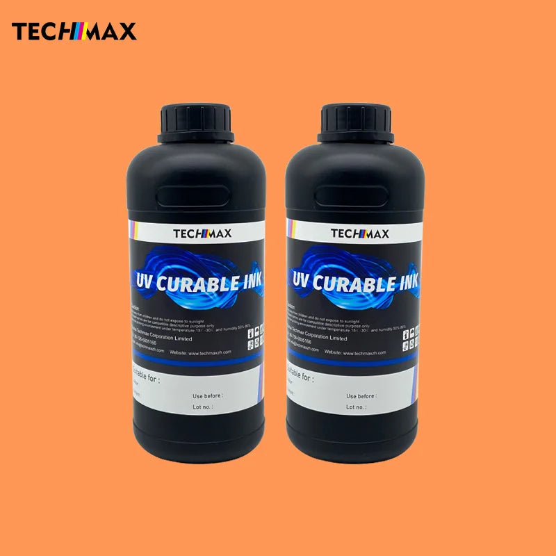 TECHMAX Factory Direct Uv Dtf Ink1000ml Stick on Material Transfer AB Film for epson Print Head Uv Dtf Transfer Ink