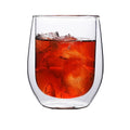 Wholesale 300ml Customized Logo Borosilicate Glass Egg Shape Double Wall Tumbler Glass Cup