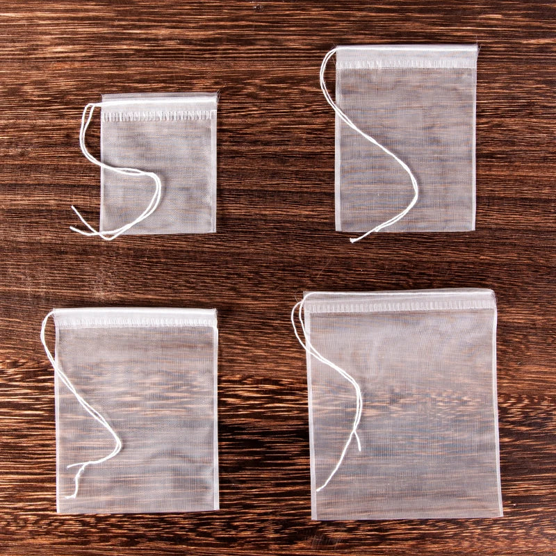 Food Grade Tea Bag Cheap Empty Nylon Drawstring Paper Tea Filter Bag Wholesale