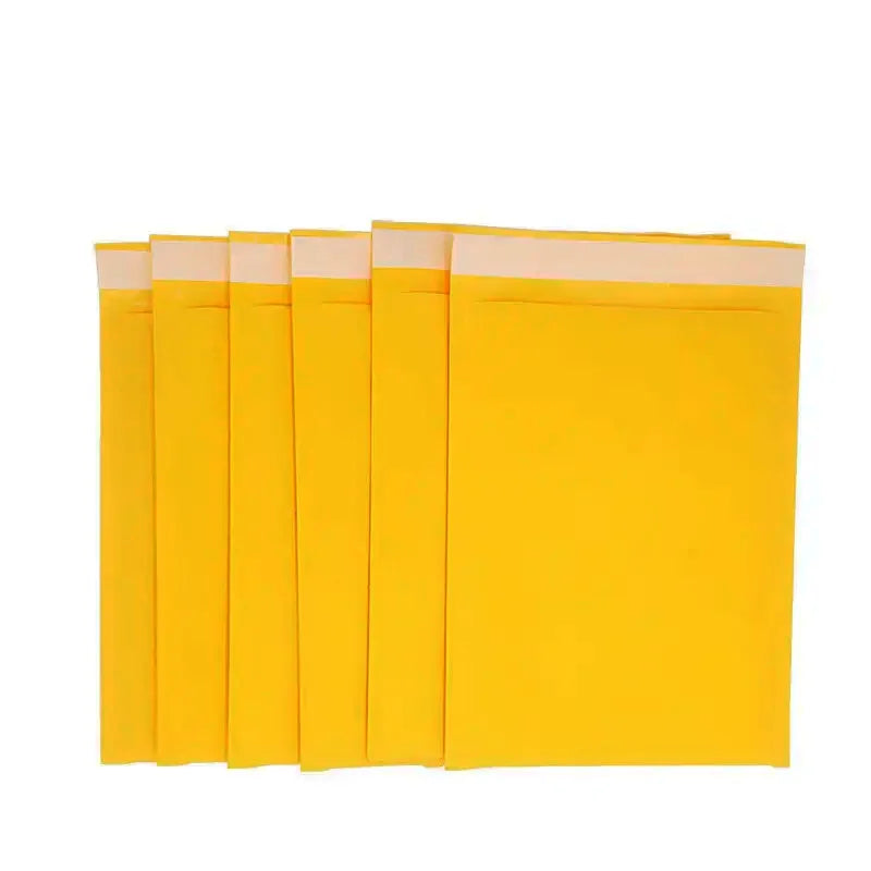 Self-adhesive Yellow Kraft Bubble Mailer Custom Printed Air Bubble Padded Envelope for Packing