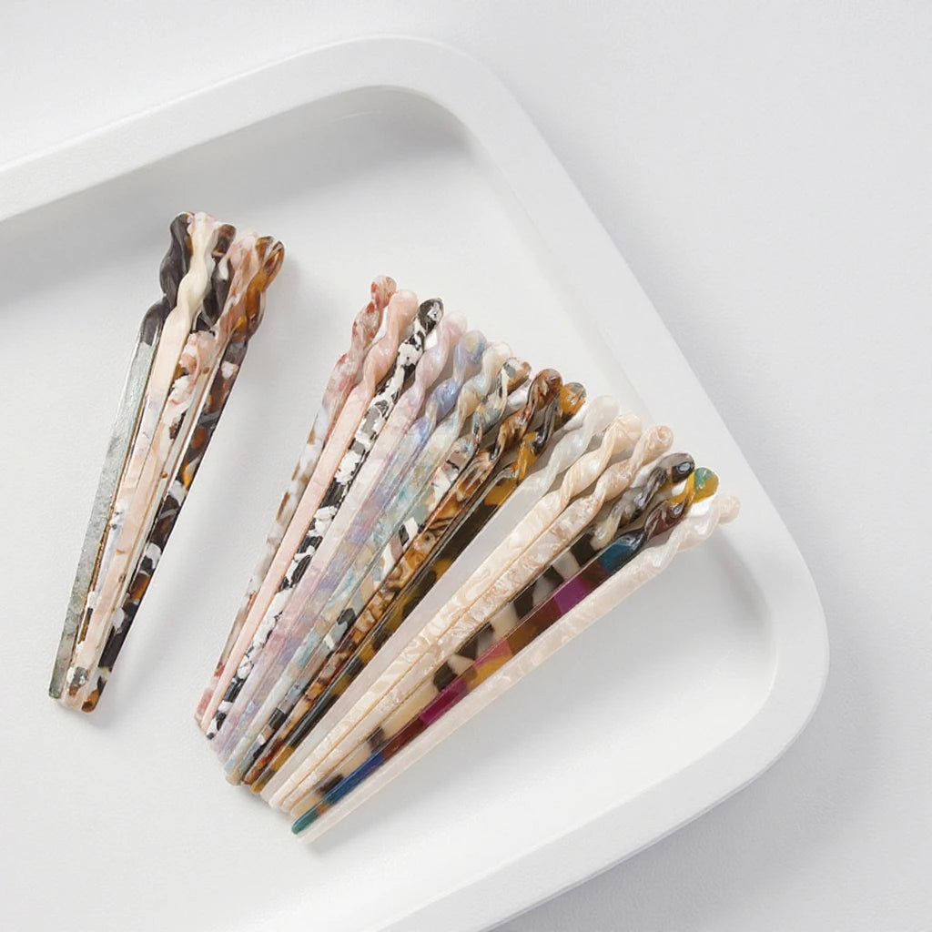 Oradour Cute Custom Japanese Chinese Hair Bun Stick Women's Fashion Hair Clips Kids' Fancy Hair Accessories Wholesale Acetate