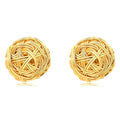 Light Luxury Small High Sense Wild Retro Metal Multi-layer Winding Small Ball Earrings Women