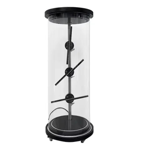 2 Blades HD 1X3 Cylindrical Holographic Display Cabinet 3D Advertising Equipment 30cm 3D Hologram Fan Advertising Equipment