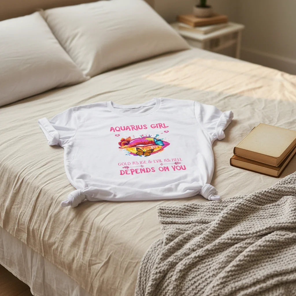 Custom Summer Girl's Plus Size Plain Basic White Tops Blank Female Constellation patterns Graphic Tee Woman Oversized T Shirt