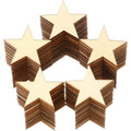 300 Unfinished Modern Creative Wooden Stars Cutouts for Christmas Decoration Ornaments and Home Craft Projects