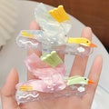Customized Cartoon Animal Acetate Hair Claw Fashion Transparent Swan Acetate Hair Claw Cute Korean Large Hair Claws for Women