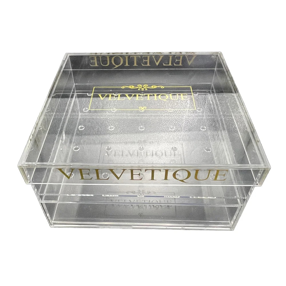 Portable Modern Acrylic Clear Flower Box with Lid Display for Plexiglass Packaging for Forever Preserved Roses