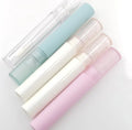 Private Label 4ml Shiny Beige Lip Gloss Container Empty Holographic Round Lipgloss Tube Package for Makeup Made of Plastic
