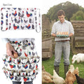 Epsilon Backyard Barnyard Egg Gathering Apron 12 Pockets Soft Durable Denim Bag apron for Collecting Chicken and Quail Eggs