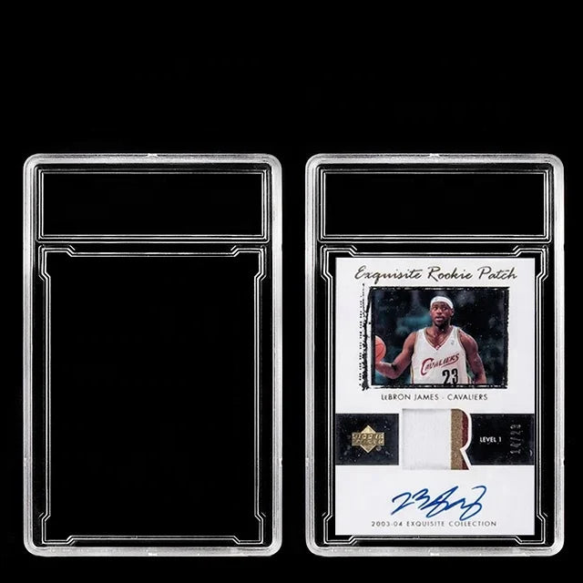Ultrasonic Sealed Transparent Durable Sports Trading Card Collection Display Boards Plastic Acrylic Slabs Card Players