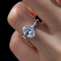 1.8ct Oval Lab Diamond MSR-1294 IGI Lab Diamond Ring 18k Gold Ring Engagement Wedding Band Classic Gift Band