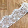 Milk Silk Lace Soft Home & Wedding Accessories Gauze Embroidery for Garments & Shoes 5CM Bar Code Width for Bags Decoration