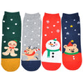 3D Printing  Christmas  Reindeer Snowflakes  Tree Elk Cotton Gift  Socks for Autumn&winter Long-staple Cotton