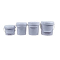 Free Sample 100ML-6L White Clear Plastic Bucket with Lid and Handle Ice Cream Pail Drums Pails & Barrels