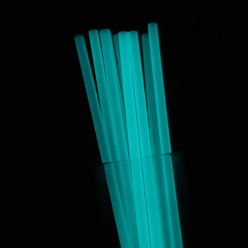 Eco Friendly Glow Straw Design Reusable Fluorescent Plastic Straw Glowing Straw Dark Night