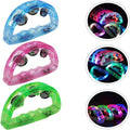 LED Light-Up Flashing Tambourine Hand Ring Bell New Musical Glow Handbell for Nightclub for Thanksgiving Graduation Celebrations